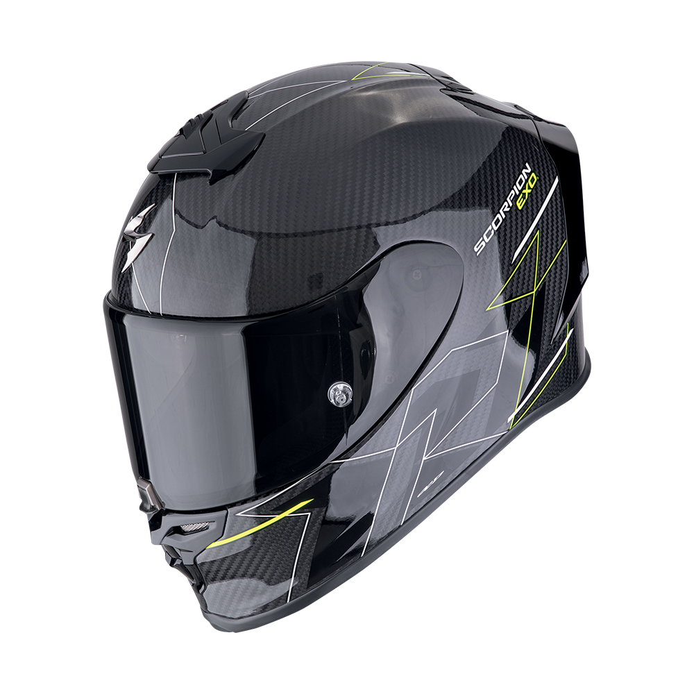 Casco Scorpion EXO-R1 EVO Carbon Air Cynergy Negro
