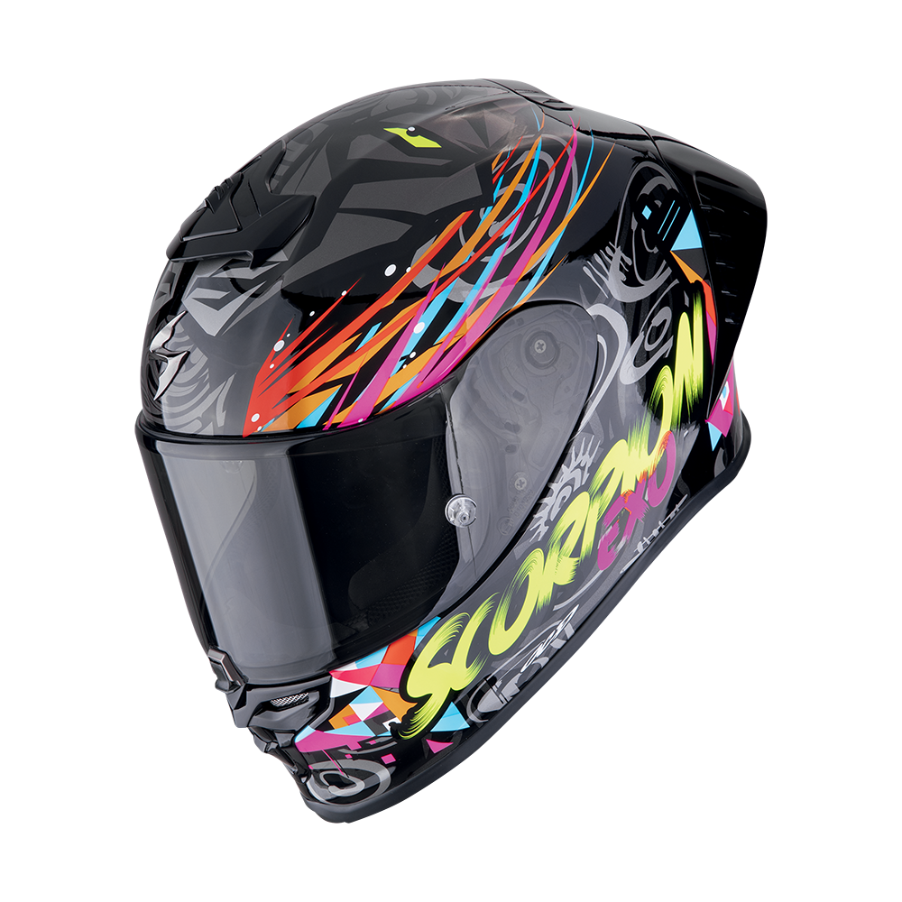 Casco Scorpion EXO-R1 EVO II Air Savage Negro Azul