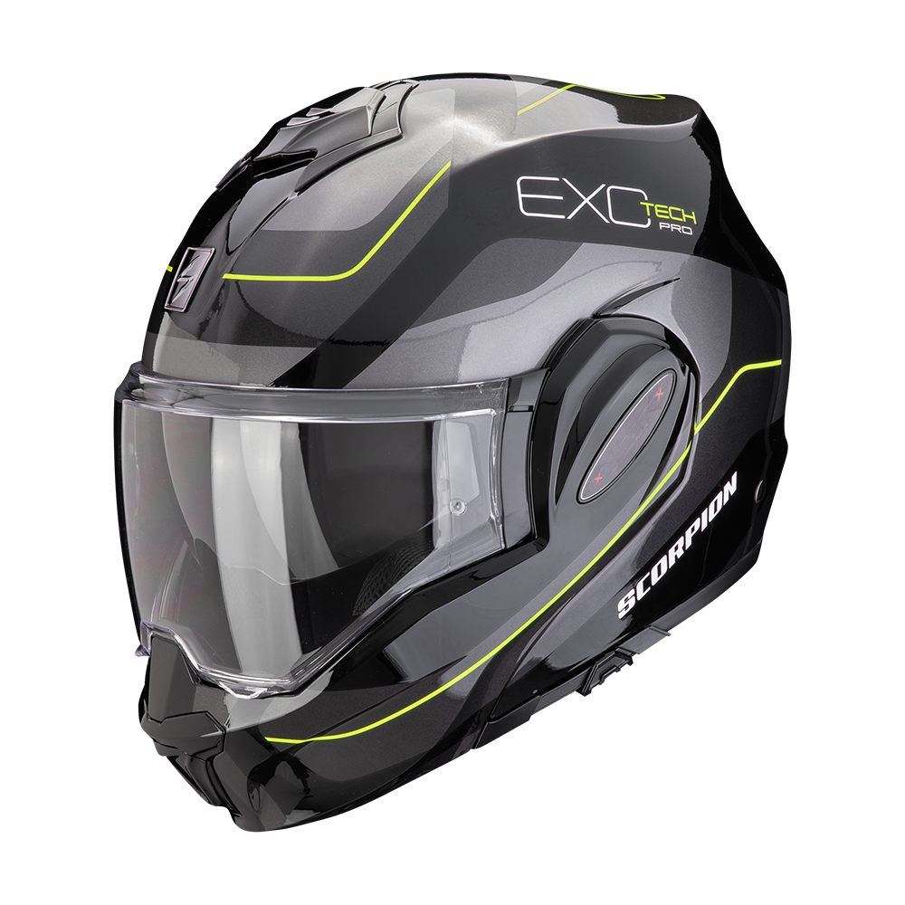 Casco Scorpion EXO-TECH EVO PRO Commuta Negro Amar