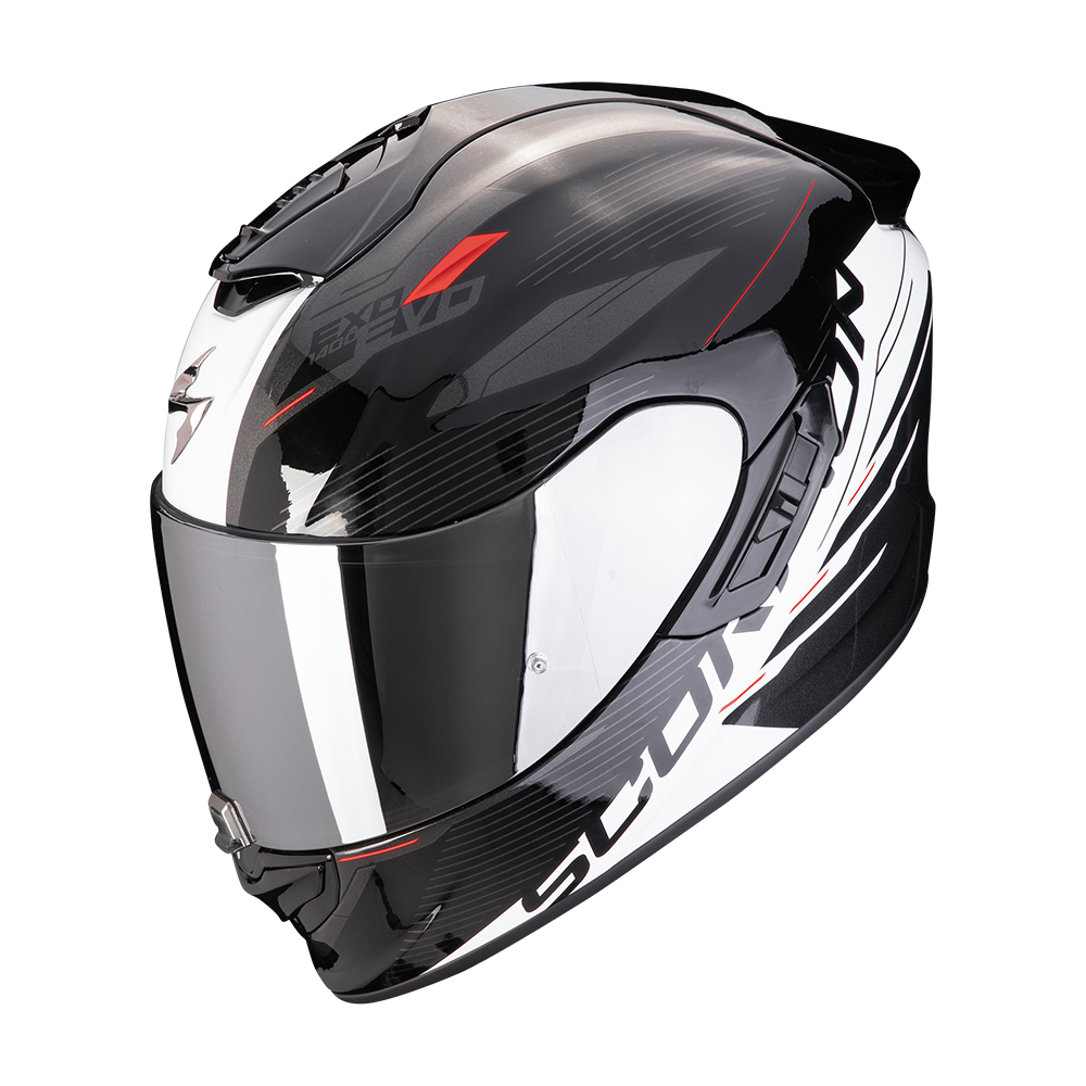 Casco Scorpion EXO-1400 EVO II Air Luma Negro Blan